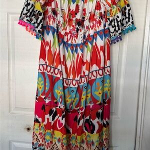 SHEIN Multicolor Smocked Dress